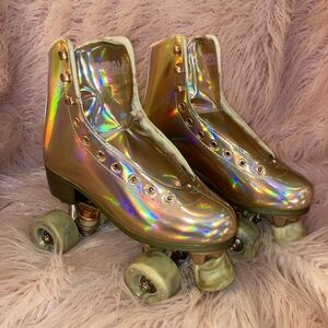 Impala Rollerskates Women's Quad Skates, Size 8- Marawa Rose Gold